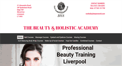 Desktop Screenshot of beautytrainingschool.co.uk