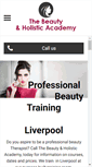 Mobile Screenshot of beautytrainingschool.co.uk